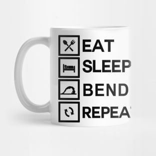 Contortionist Shirt Eat Sleep Bend Repeat Exercise Training Mug